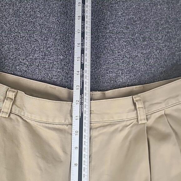 Vintage LL Bean Flannel Lined Pants Mens 40x34 Natural Fit Khaki 162388 - Picture 6 of 9